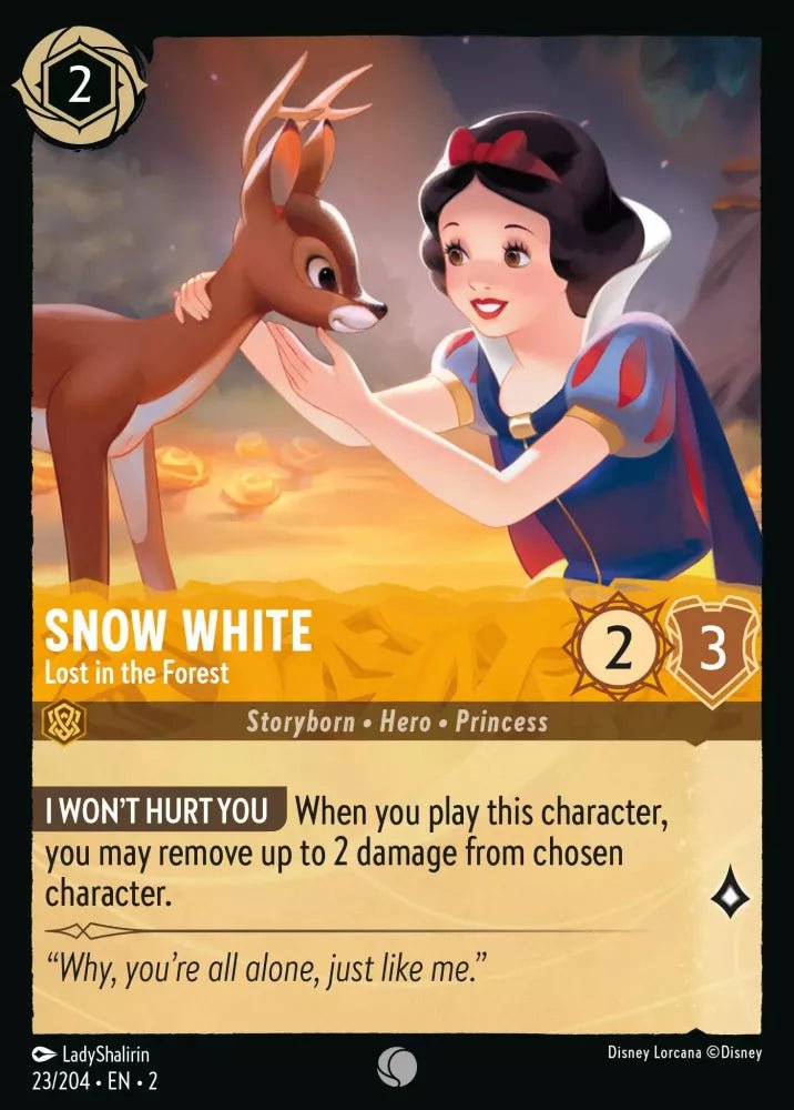 Disney Lorcana - [23/204][S2] - SNOW WHITE - Lost in the Forest ENG FOIL [M/NM] - The Great Illuminary -