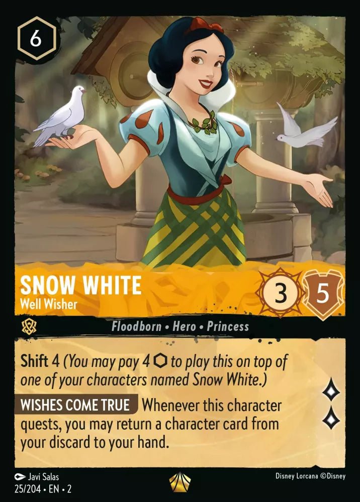 Disney Lorcana - [25/204][S2] - SNOW WHITE - Well Wisher ENG FOIL [M/NM] - The Great Illuminary -