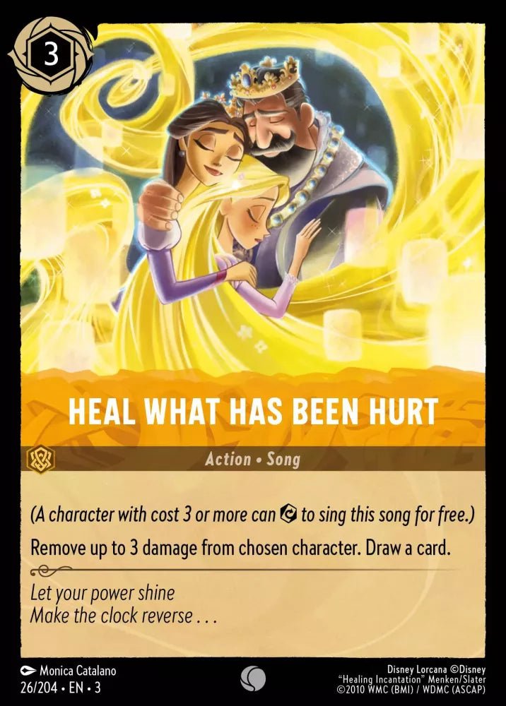 Disney Lorcana - [26/204][S3] - HEAL WHAT HAS BEEN HURT ENG FOIL [M/NM] - The Great Illuminary -