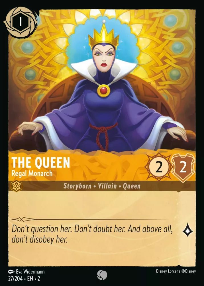 Disney Lorcana - [27/204][S2] - THE QUEEN - Regal Monarch ENG FOIL [M/NM] - The Great Illuminary -