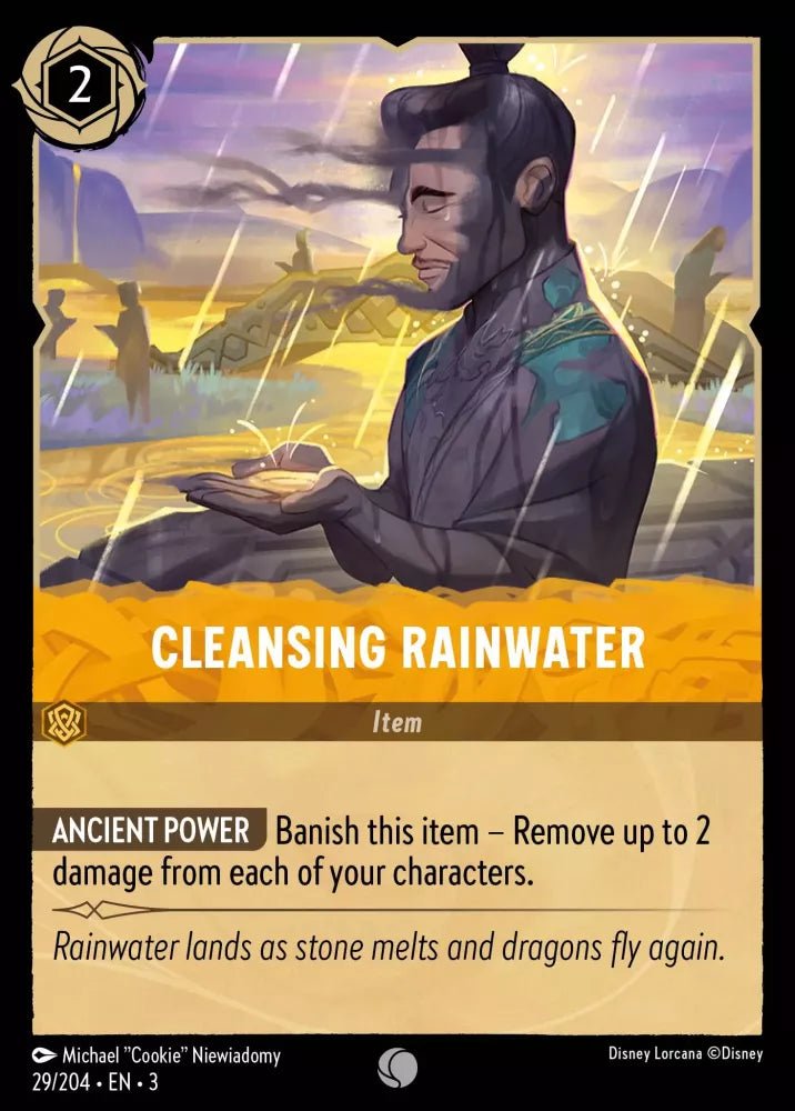 Disney Lorcana - [29/204][S3] - CLEANSING RAINWATER ENG FOIL [M/NM] - The Great Illuminary -