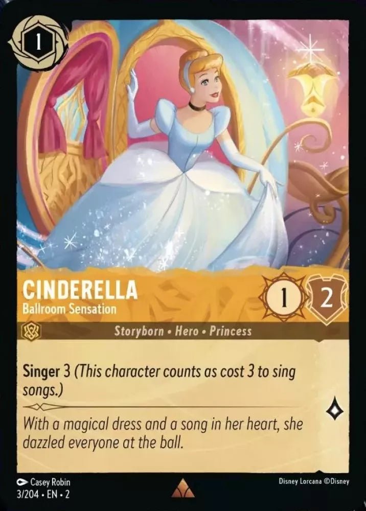 Disney Lorcana - [3/204][S2] - CINDERELLA - Ballroom Sensation ENG FOIL [M/NM] - The Great Illuminary -