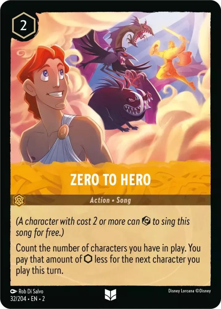 Disney Lorcana - [32/204][S2] - ZERO TO HERO ENG FOIL [M/NM] - The Great Illuminary -