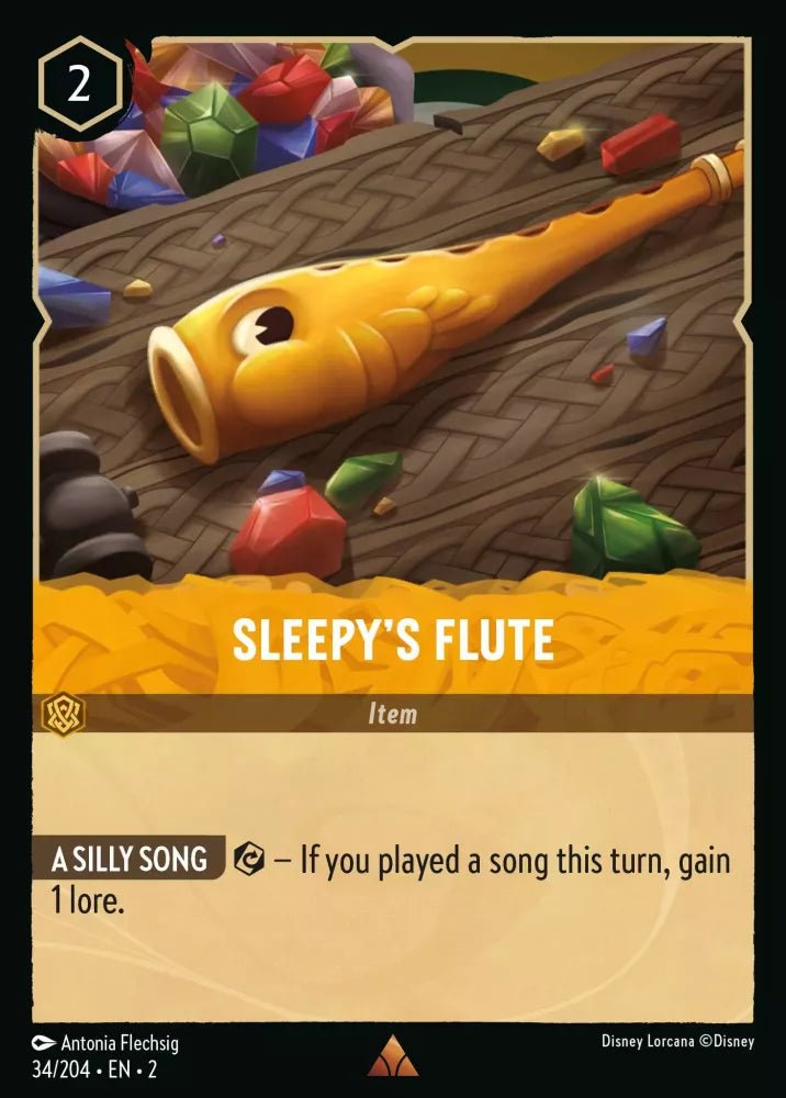 Disney Lorcana - [34/204][S2] - SLEEPY'S FLUTE ENG FOIL [M/NM] - The Great Illuminary -