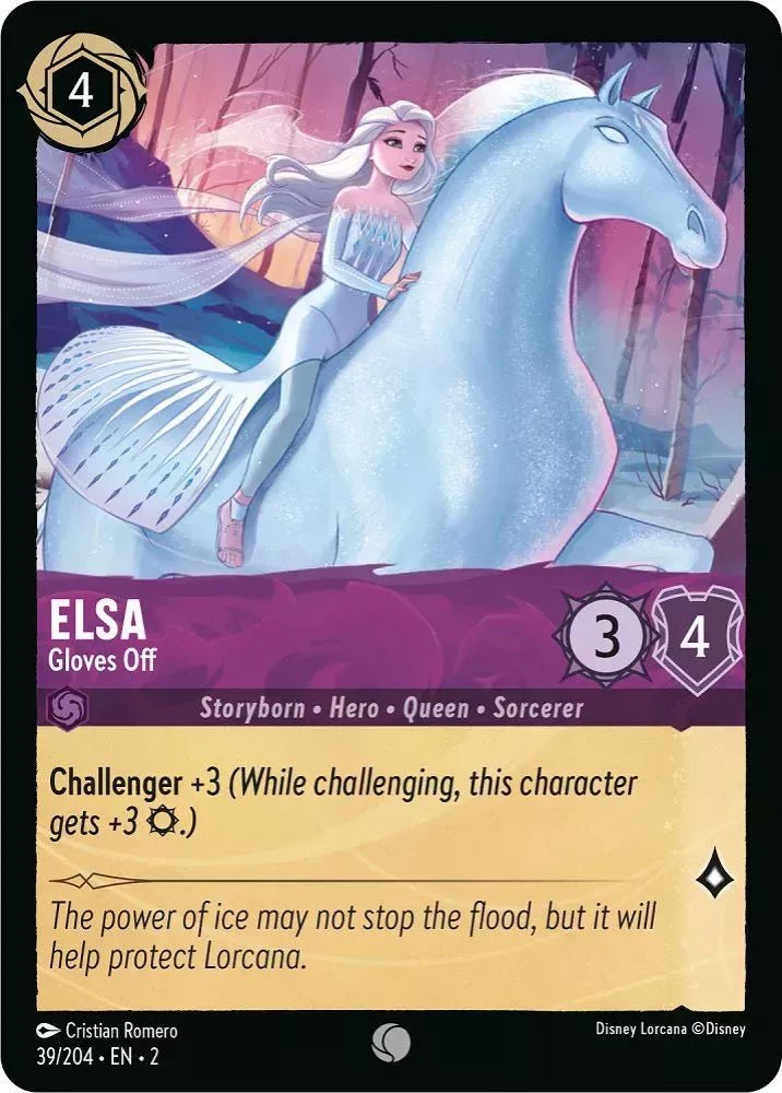 Disney Lorcana - [39/204][S2] - ELSA - Gloves Off ENG FOIL [M/NM] - The Great Illuminary -