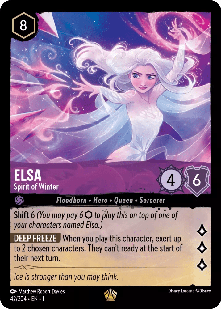 Disney Lorcana - [42/204] - ELSA - Spirit of Winter ENG FOIL [M/NM] - The Great Illuminary -