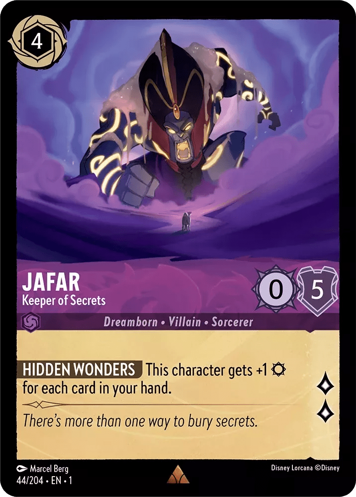 Disney Lorcana - [44/204] - JAFAR - Keeper of Secrets ENG NON-FOIL [M/NM] - The Great Illuminary -