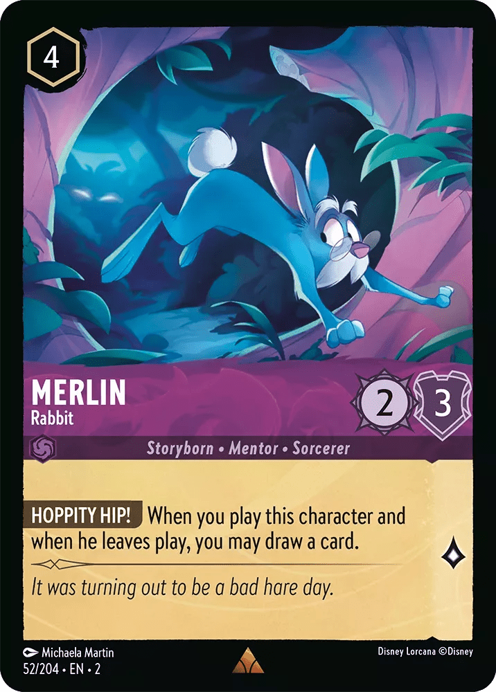 Disney Lorcana - [52/204][S2] - MERLIN - Rabbit ENG FOIL [M/NM] - The Great Illuminary -