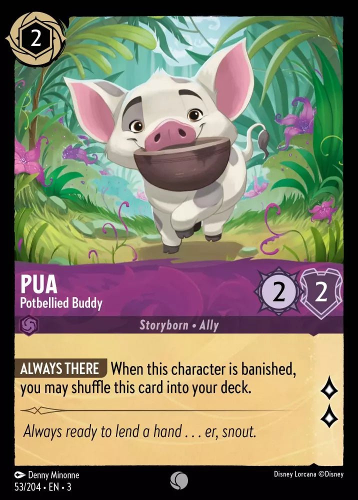 Disney Lorcana - [53/204][S3] - PUA - Potbellied Buddy ENG FOIL [M/NM] - The Great Illuminary -