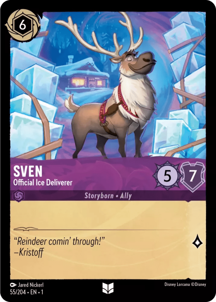 Disney Lorcana - [55/204] - SVEN - Official Ice Deliverer ENG FOIL [M/NM] - The Great Illuminary -