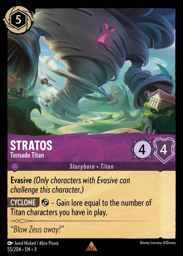 Disney Lorcana - [55/204][S3] - STRATOS - Tornado Titan ENG FOIL [M/NM] - The Great Illuminary -