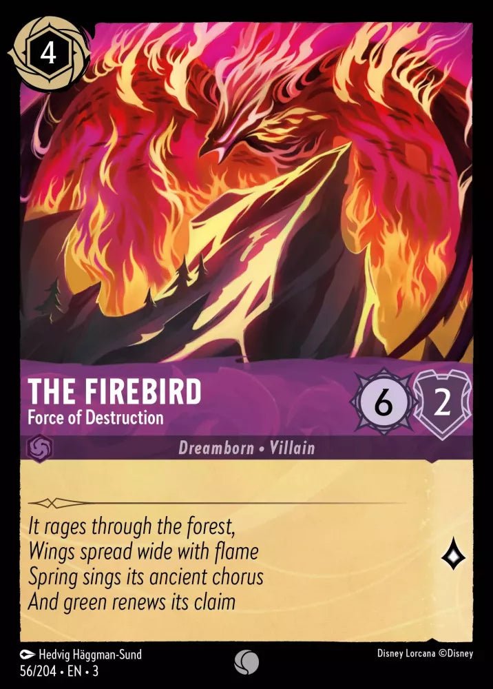 Disney Lorcana - [56/204][S3] - THE FIREBIRD - Force of Destruction ENG FOIL [M/NM] - The Great Illuminary -