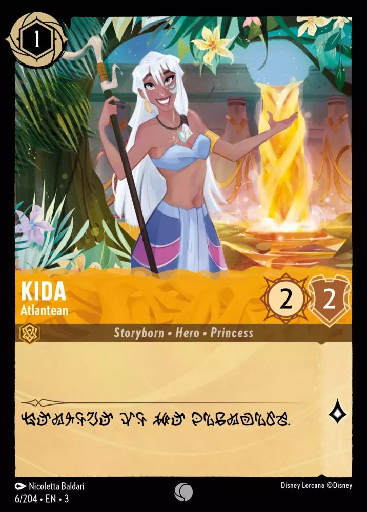 Disney Lorcana - [6/204][S3] - KIDA - Atlantean ENG FOIL [M/NM] - The Great Illuminary -