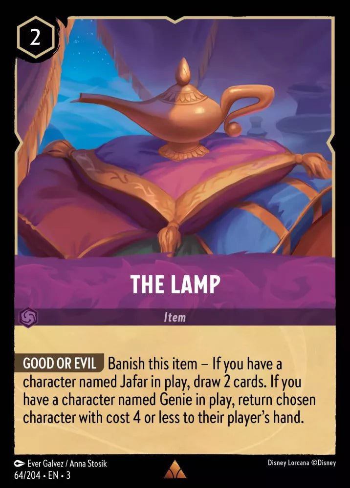 Disney Lorcana - [64/204][S3] - THE LAMP ENG FOIL [M/NM] - The Great Illuminary -