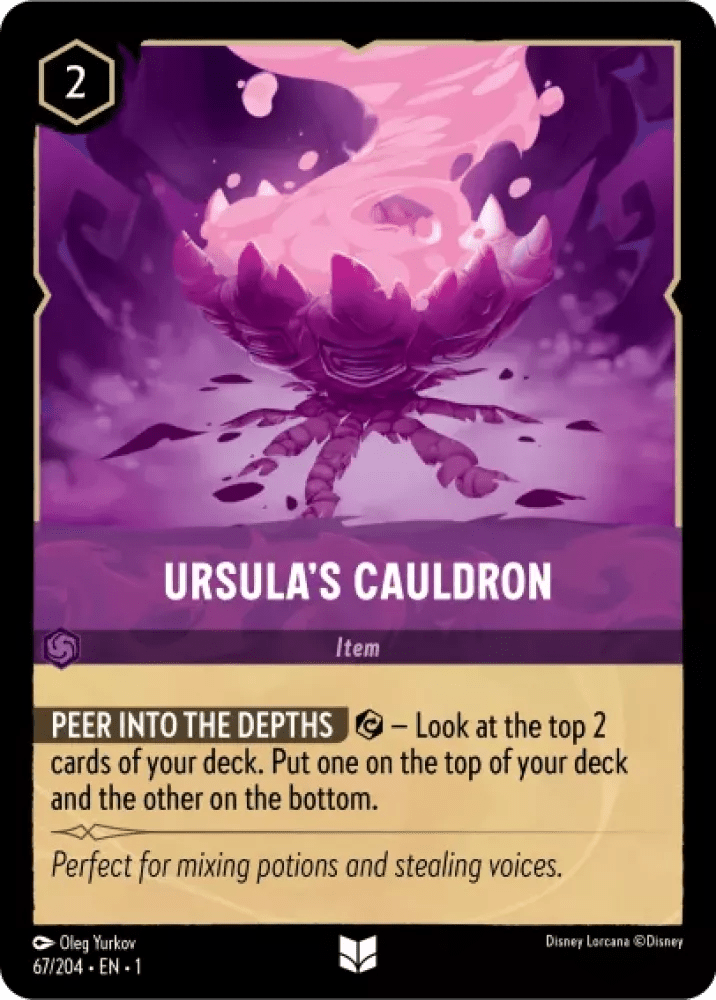 Disney Lorcana - [67/204] - URSULA'S CAULDRON ENG FOIL [M/NM] - The Great Illuminary -