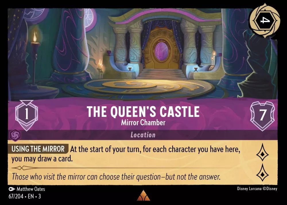 Disney Lorcana - [67/204][S3] - THE QUEEN'S CASTLE - Mirror Chamber ENG FOIL [M/NM] - The Great Illuminary -