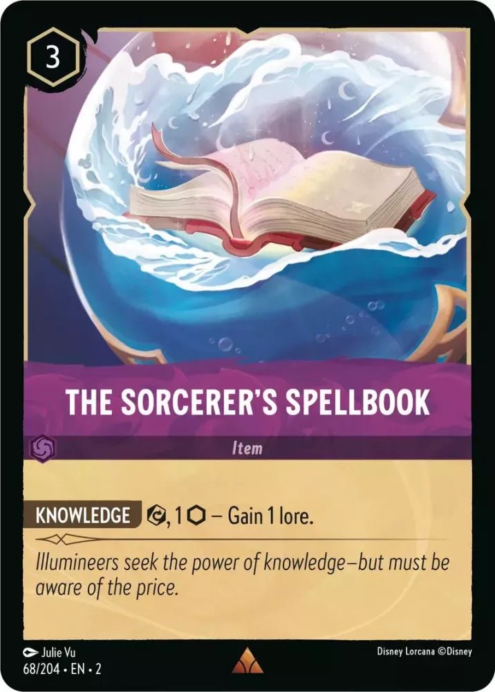 Disney Lorcana - [68/204][S2] - THE SORCERER'S SPELLBOOK ENG FOIL [M/NM] - The Great Illuminary -