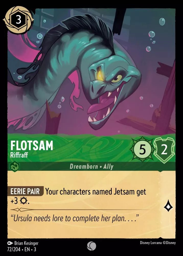 Disney Lorcana - [72/204][S3] - FLOTSAM - Riffraff ENG FOIL [M/NM] - The Great Illuminary -