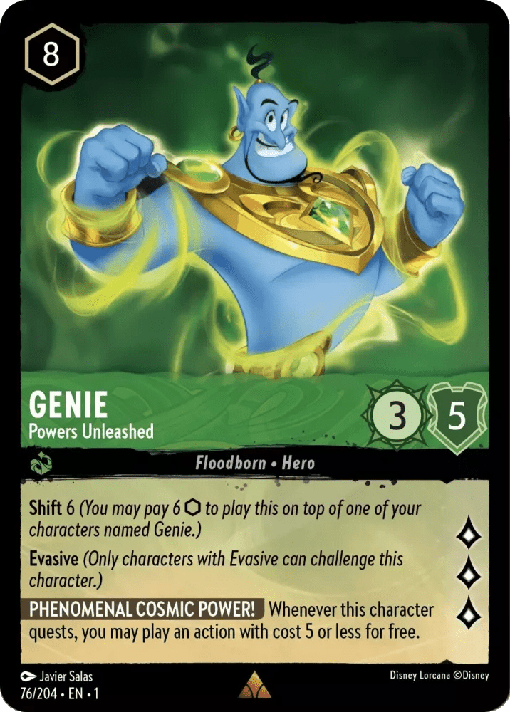 Disney Lorcana - [76/204] - GENIE - Powers Unleashed ENG FOIL [M/NM] - The Great Illuminary -