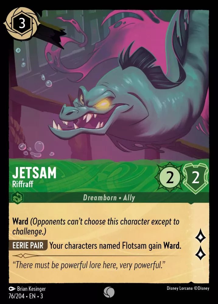 Disney Lorcana - [76/204][S3] - JETSAM - Riffraff ENG FOIL [M/NM] - The Great Illuminary -