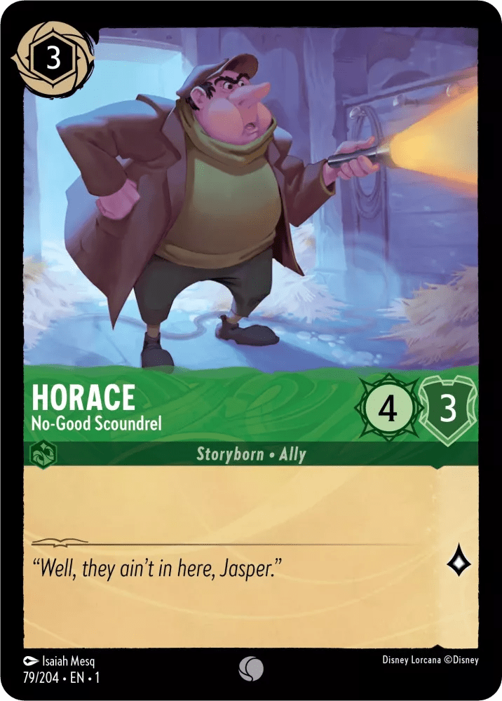 Disney Lorcana - [79/204] - HORACE - No-Good Scoundrel ENG FOIL [M/NM] - The Great Illuminary -