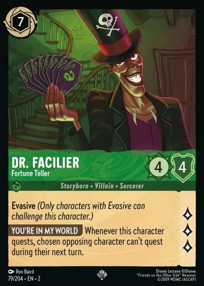 Disney Lorcana - [79/204][S2] - DR. FACILIER - Fortune Teller ENG FOIL [M/NM] - The Great Illuminary -