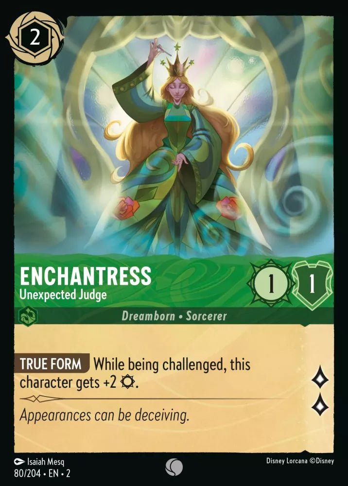 Disney Lorcana - [80/204][S2] - ENCHANTRESS - Unexpected Judge ENG FOIL [M/NM] - The Great Illuminary -