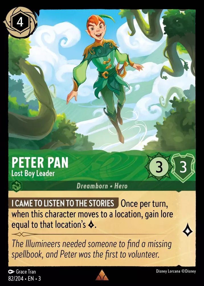 Disney Lorcana - [82/204][S3] - PETER PAN - Lost Boy Leader ENG FOIL [M/NM] - The Great Illuminary -