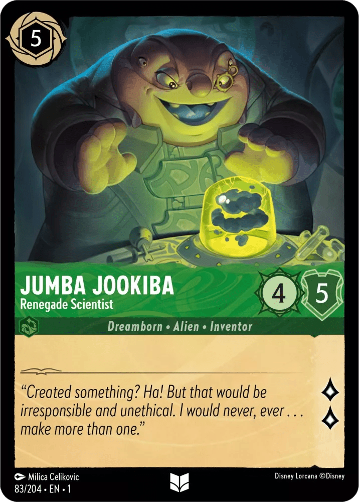 Disney Lorcana - [83/204] - JUMBA JOOKIBA - Renegade Scientist ENG FOIL [M/NM] - The Great Illuminary -