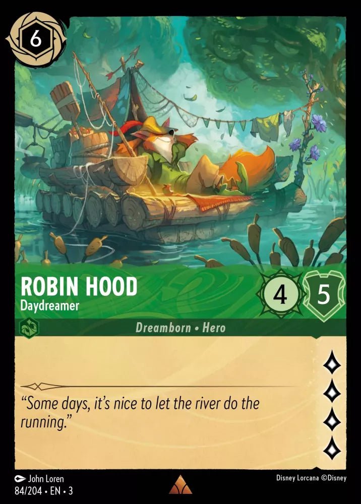 Disney Lorcana - [84/204][S3] - ROBIN HOOD - Daydreamer ENG FOIL [M/NM] - The Great Illuminary -