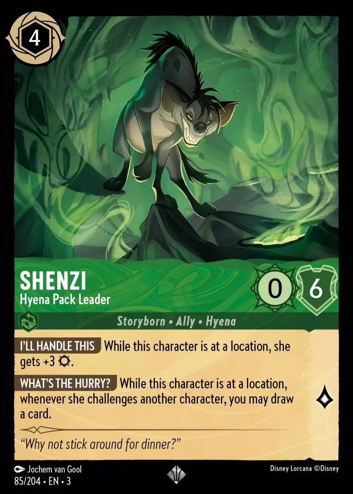 Disney Lorcana - [85/204][S3] - SHENZI - Hyena Pack Leader ENG FOIL [M/NM] - The Great Illuminary -