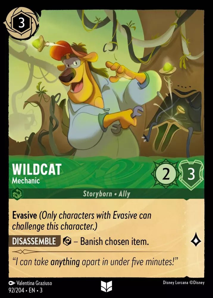 Disney Lorcana - [92/204][S3] - WILDCAT - Mechanic ENG FOIL [M/NM] - The Great Illuminary -