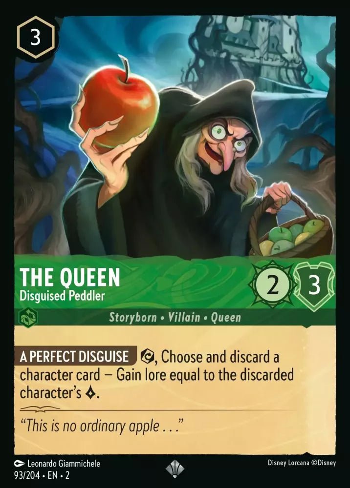 Disney Lorcana - [93/204][S2] - THE QUEEN - Disguised Peddler ENG FOIL [M/NM] - The Great Illuminary -