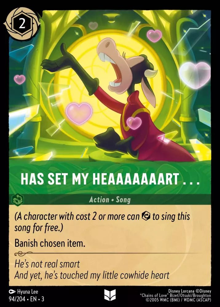 Disney Lorcana - [94/204][S3] - HAS SET MY HEAAAAAAART . . . ENG FOIL [M/NM] - The Great Illuminary -