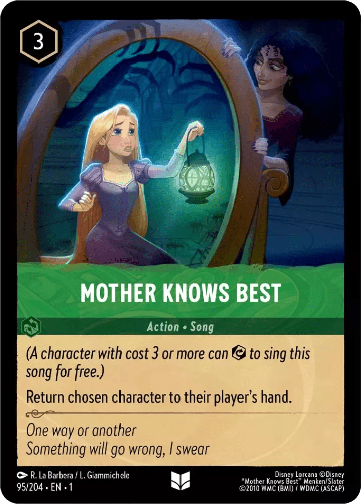 Disney Lorcana - [95/204] - MOTHER KNOWS BEST ENG NON-FOIL [M/NM] - The Great Illuminary -