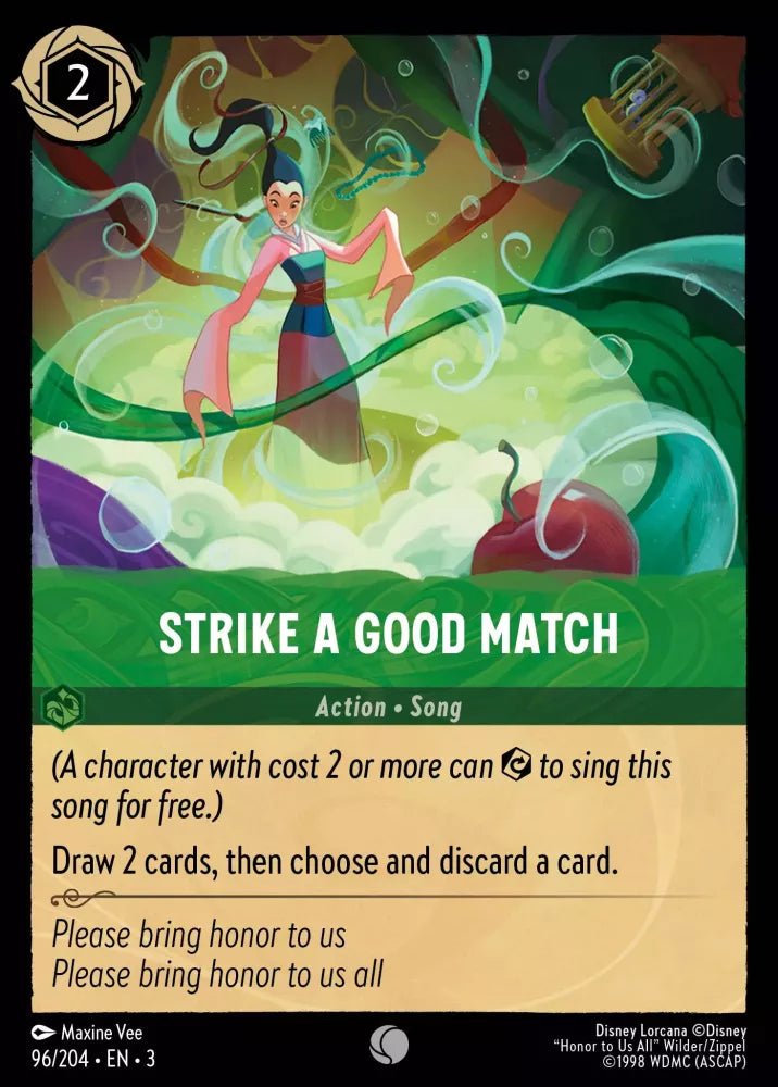 Disney Lorcana - [96/204][S3] - I STRIKE A GOOD MATCH ENG FOIL [M/NM] - The Great Illuminary -