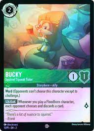 Disney Lorcana - [15/P1] - BUCKY - Squirrel Squeak Tutor - PROMO - ENG FOIL [M/NM] - The Great Illuminary -