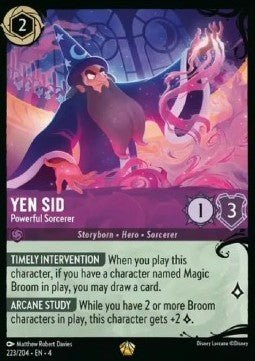 Disney Lorcana - [223/204][S4] - YEN SID - Powerful Sorcerer ENG FOIL [M/NM] - The Great Illuminary - 