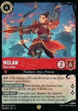 Disney Lorcana - [224/204][S4] - MULAN - Elite Archer ENG FOIL [M/NM] - The Great Illuminary - 