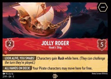 Disney Lorcana - [27/P1] - JOLLY ROGER - Hook's Ship - PROMO - ENG FOIL [M/NM] - The Great Illuminary -