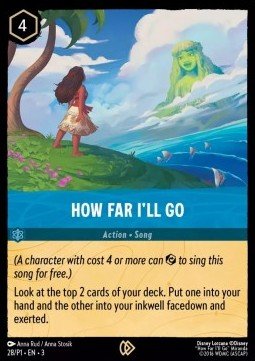 Disney Lorcana - [28/P1] - HOW FAR I'LL GO - PROMO - ENG FOIL [M/NM] - The Great Illuminary -