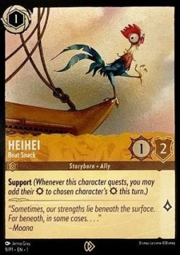 Disney Lorcana - [9/P1] - HEIHEI - Boat Snack - PROMO - ENG FOIL [M/NM] - The Great Illuminary -