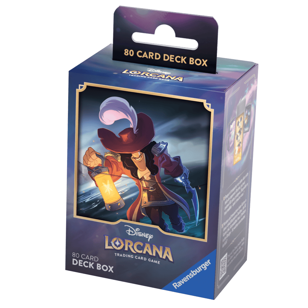 Disney Lorcana - Disney Lorcana Deck Box - Captain Hook - The Great Illuminary -