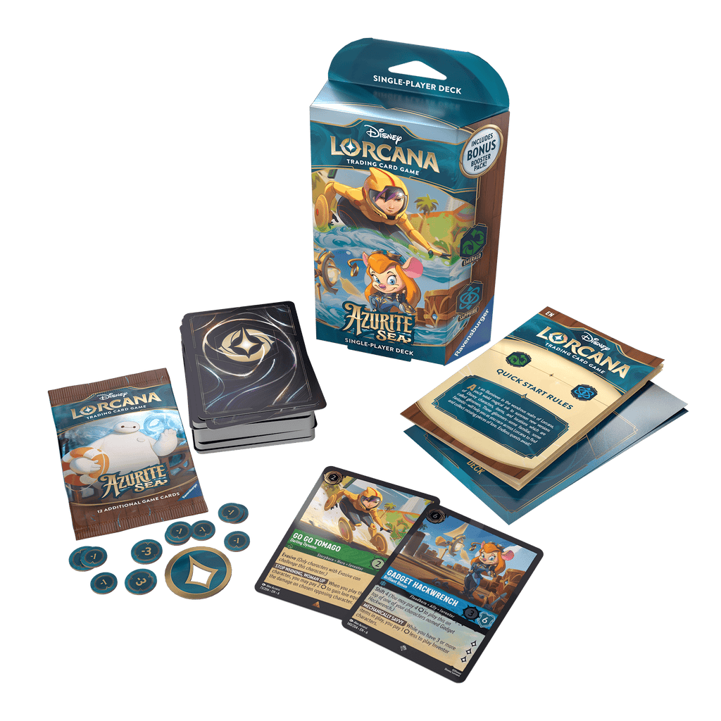 Disney Lorcana - Disney Lorcana TCG - Azurite Sea Starter Deck - Emerald & Sapphire ENG - The Great Illuminary - 