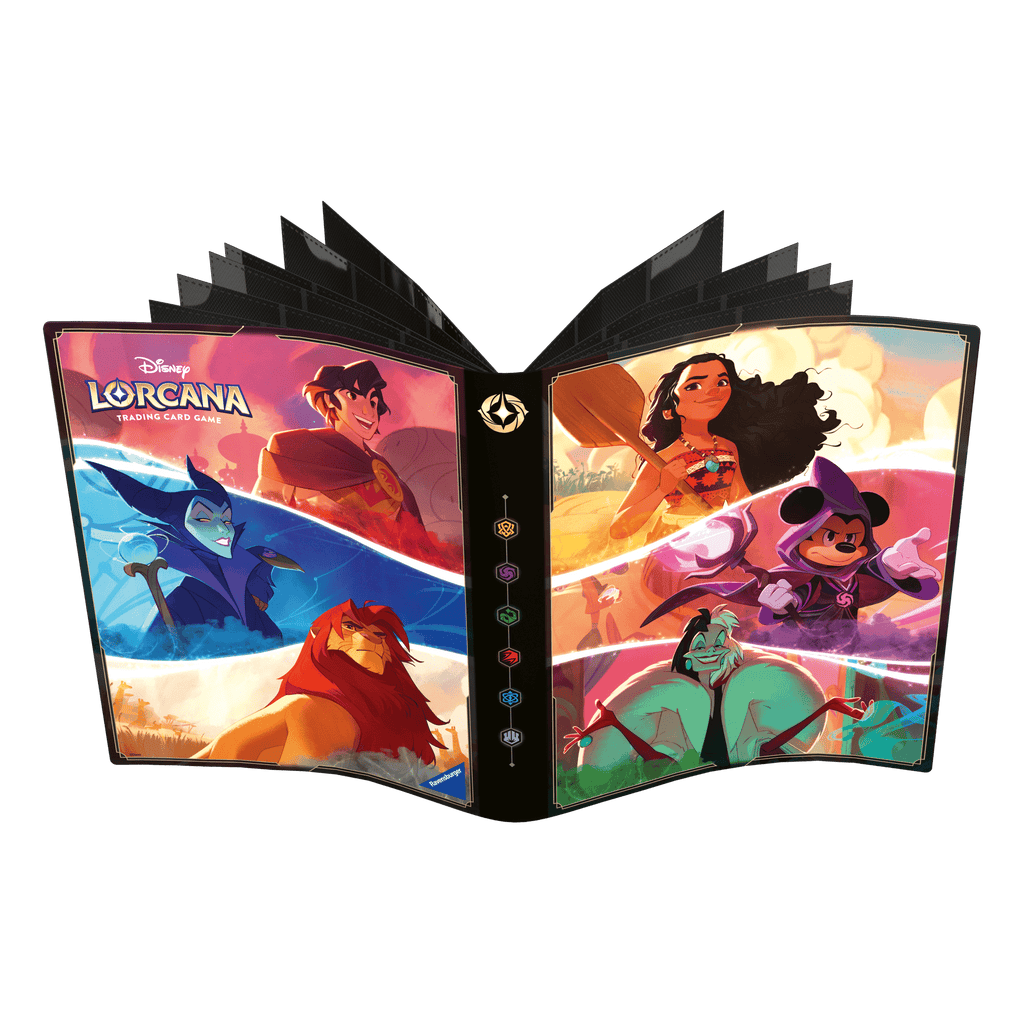 Disney Lorcana - Disney Lorcana TCG - Shimmering Skies Portfolio (4 - pocket) - Moana, Mickey and Cruella - The Great Illuminary - 4050368984129