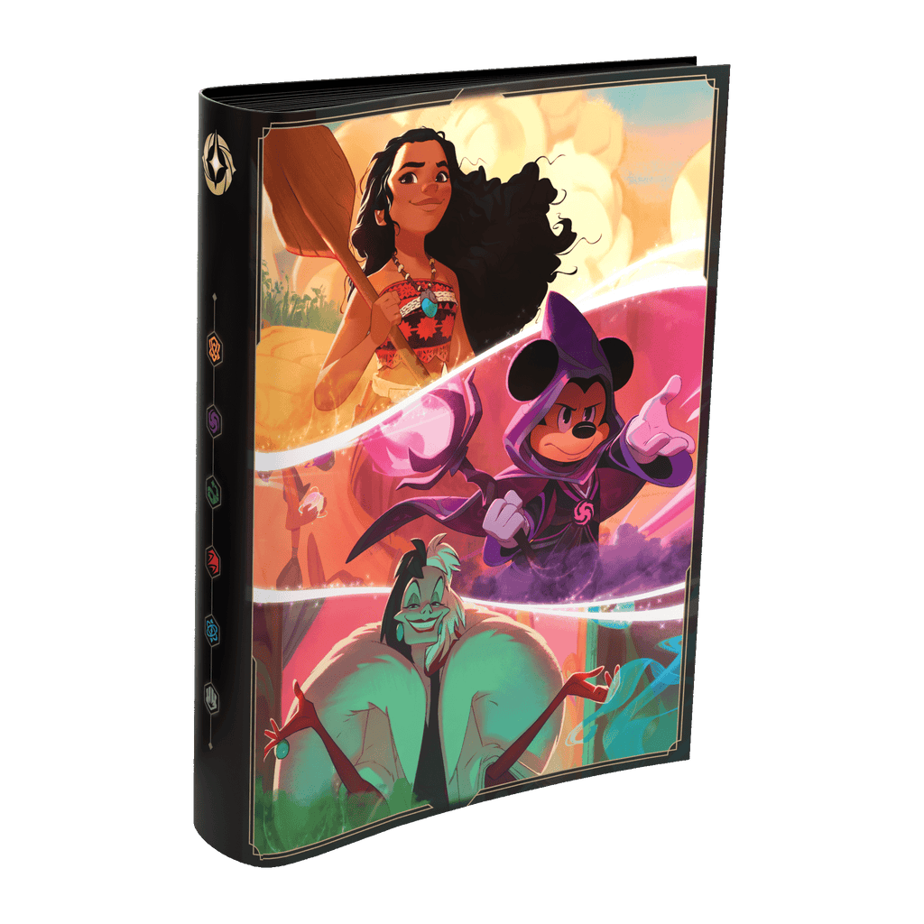 Disney Lorcana - Disney Lorcana TCG - Shimmering Skies Portfolio (4 - pocket) - Moana, Mickey and Cruella - The Great Illuminary - 4050368984129