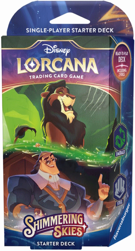 Disney Lorcana - Disney Lorcana TCG - Shimmering Skies Starter Deck - Scar & Kronk - The Great Illuminary - 4050368983862