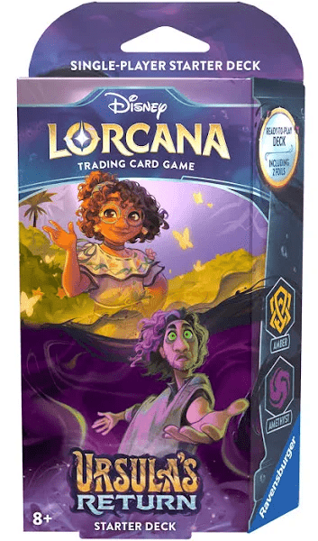 Disney Lorcana - DISNEY LORCANA - URSULA'S RETURN - STARTER SET 4 - AMBER & AMETHYST (INCLUSIEF BOOSTER) ENG - The Great Illuminary - 4050368983381