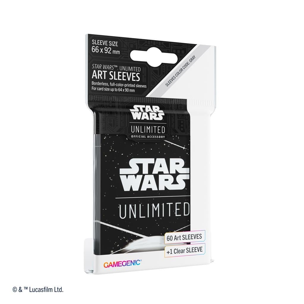 Disney Lorcana - Star Wars Unlimited Art Sleeves Card Black White - The Great Illuminary - 4251715416655