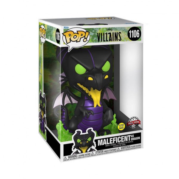 Disney Lorcana - Pop! Jumbo: Villains - Glow in the Dark Maleficent Dragon - #1106 - The Great Illuminary -